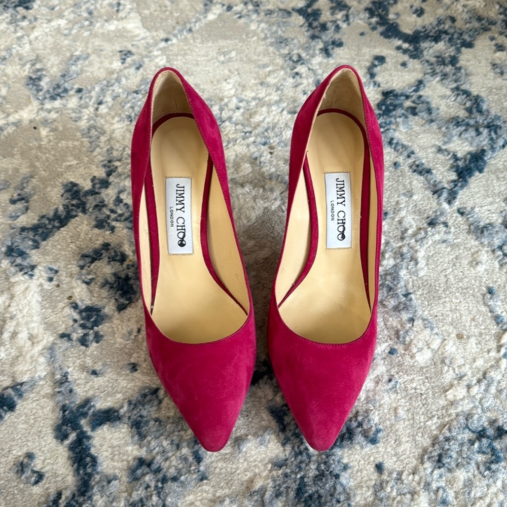 Jimmy Choo 85 Suede Pumps